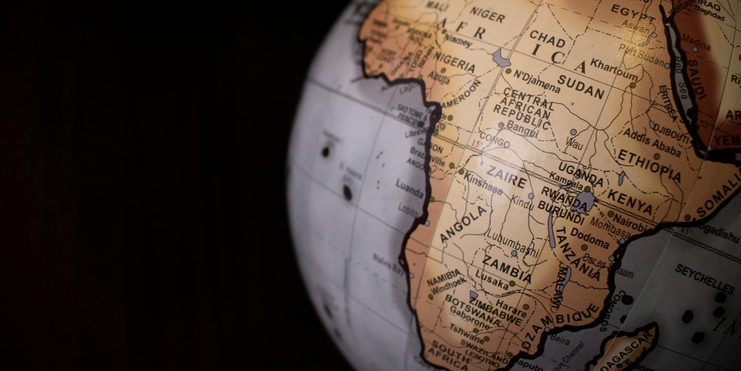 Globe qui montre l'Afrique